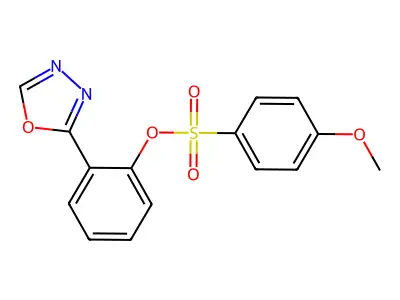 2-(1,3,4-Oxadiazol-2-yl)phenyl 4-methoxybenzenesulfonate structure