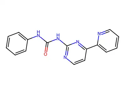 N-phenyl-N'-[4-(2-pyridinyl)-2-pyrimidinyl]urea structure