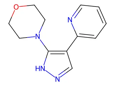 4-(4-(2-Pyridinyl)-1H-pyrazol-3-yl)morpholine structure