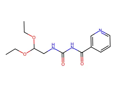 N-(2,2-diethoxyethyl)-N'-(3-pyridinylcarbonyl)urea structure