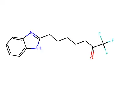 7-(1H-Benzoimidazol-2-yl)-1,1,1-trifluoroheptan-2-one structure