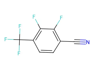 2,3-Difluoro-4-(trifluoromethyl)benzonitrile structure