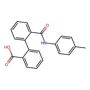 2'-(p-Tolylcarbamoyl)-[1,1'-biphenyl]-2-carboxylic acid structure
