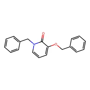 N-Benzyl-3-benzyloxy-2-pyridone structure