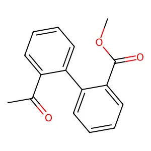 Methyl 2-(2-acetylphenyl)benzoate structure