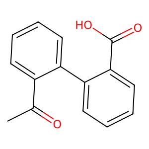 2'-Acetyl[1,1'-biphenyl]-2-carboxylic acid structure