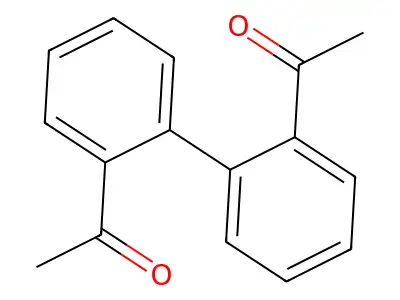 1-[2-(2-Acetylphenyl)phenyl]ethanone structure