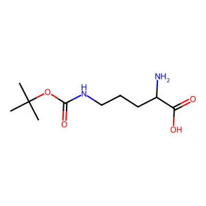 2-Amino-5-[(2-methylpropan-2-yl)oxycarbonylamino]pentanoic acid structure