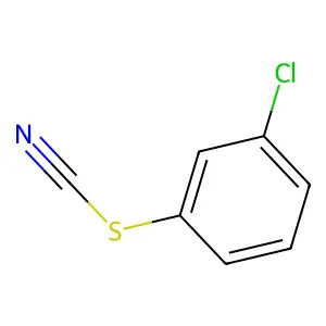 Thiocyanic acid, 3-chlorophenyl ester structure