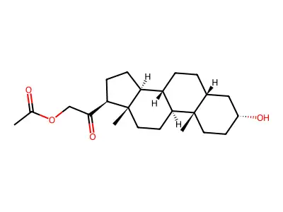 (3alpha,5beta)-Tetrahydro 11-Deoxycorticosterone 21-Acetate structure