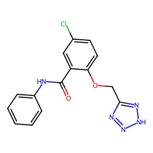 o-Anisanilide, 5-chloro-alpha-1H-tetrazol-5-yl- structure