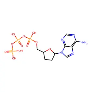 2',3'-双脱氧腺苷三磷酸 structure
