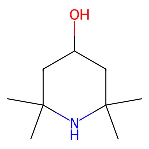4-Hydroxy-2,2,6,6-tetramethylpiperidine structure