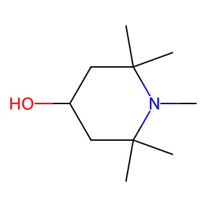 4-Piperidinol, 1,2,2,6,6-pentamethyl- structure