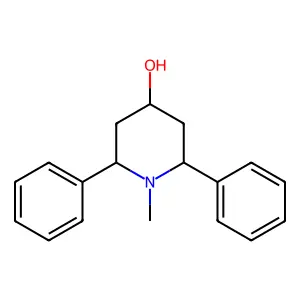 1-Methyl-2,6-diphenylpiperidin-4-ol structure