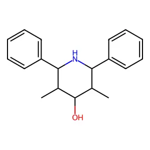 3,5-Dimethyl-2,6-diphenylpiperidin-4-ol structure