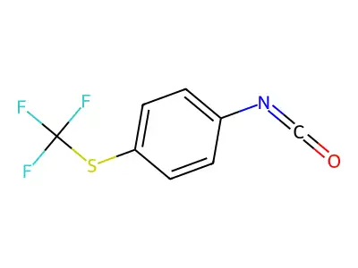 1-Isocyanato-4-[(trifluoromethyl)sulfanyl]benzene structure