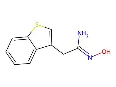 2-(1-Benzothiophen-3-YL)-N-hydroxyethanimidamide structure