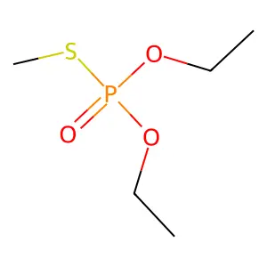 O,O-Diethyl S-methyl phosphorothioate structure