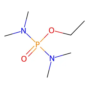 Ethyl N,N,N',N'-tetramethyldiamidophosphate structure