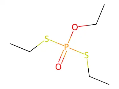 O,S,S-triethyl phosphorodithioate structure