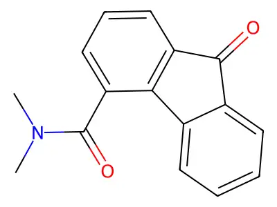 N,N-dimethyl-9-oxofluorene-4-carboxamide structure