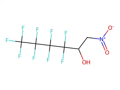 3,3,4,4,5,5,6,6,6-Nonafluoro-1-nitrohexan-2-ol structure