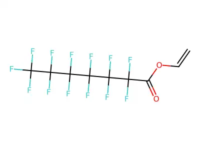 Ethenyl 2,2,3,3,4,4,5,5,6,6,7,7,7-tridecafluoroheptanoate structure
