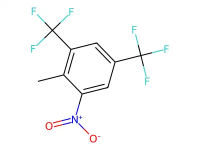 2,4-Bis(trifluoromethyl)-6-nitrotoluene structure