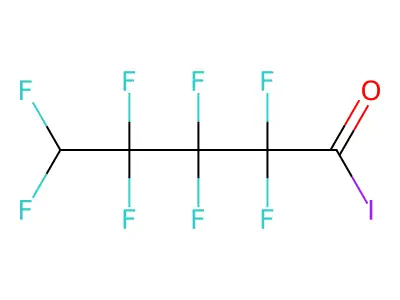 2,2,3,3,4,4,5,5-octafluoropentanoyl Iodide structure