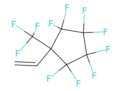 Octafluoro-1-trifluoromethyl-1-(vinyl)cyclopentane structure