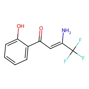 3-Amino-4,4,4-trifluoro-1-(2-hydroxyphenyl)-2-buten-1-one structure