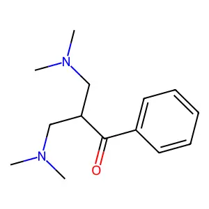 1-Propanone, 3-(dimethylamino)-2-[(dimethylamino)methyl]-1-phenyl- structure