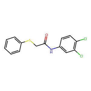 N-(3,4-dichlorophenyl)-2-(phenylsulfanyl)acetamide structure