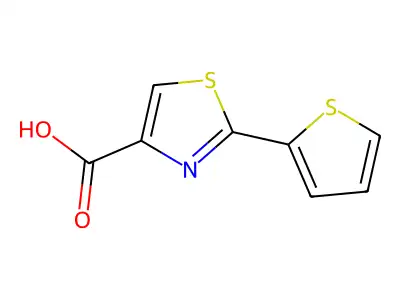 2-(Thiophen-2-yl)-1,3-thiazole-4-carboxylic acid structure