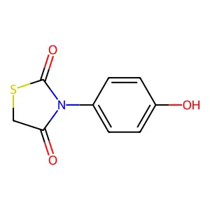 3-(4-Hydroxyphenyl)-1,3-thiazolidine-2,4-dione structure