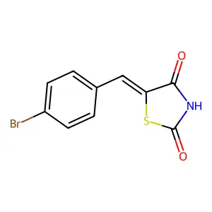 2,4-Thiazolidinedione, 5-[(4-bromophenyl)methylene]- structure