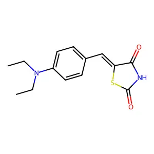 5-[[4-(diethylamino)phenyl]methylene]-2,4-Thiazolidinedione structure
