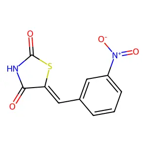 5-[(3-Nitrophenyl)methylidene]-1,3-thiazolidine-2,4-dione structure