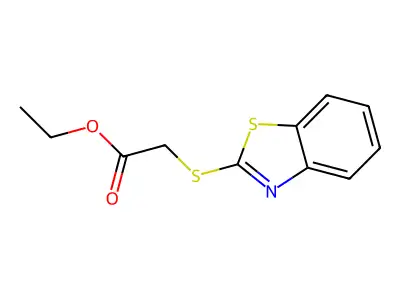 2-乙氧羰基甲基苯并噻唑硫醇 structure
