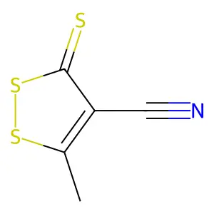 3H-1,2-Dithiole-4-carbonitrile, 5-methyl-3-thioxo- structure