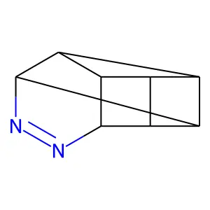 9,10-Diazapentacyclo(4.4.0.02,5.03,8.04,7)dec-9-ene structure