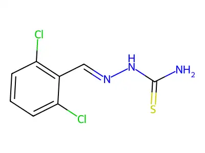 [(Z)-(2,6-dichlorophenyl)methylideneamino]thiourea structure