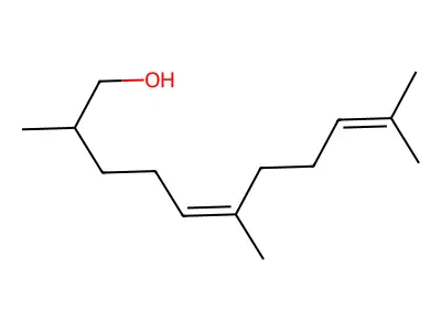 2,6,10-Trimethylundeca-5,9-dienol structure