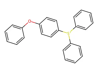 (4-Phenoxyphenyl)-diphenylsulfanium structure