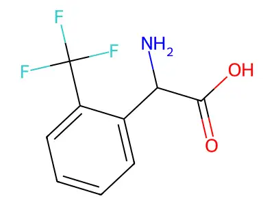 2-(Trifluoromethyl)-DL-phenylglycine structure