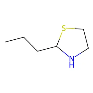 2-Propylthiazolidine structure