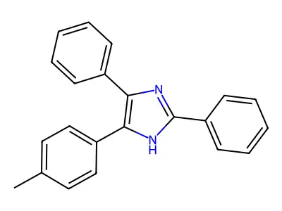 5-(4-methylphenyl)-2,4-diphenyl-1H-imidazole structure