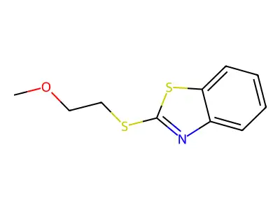 2-[(2-Methoxyethyl)sulfanyl]-1,3-benzothiazole structure