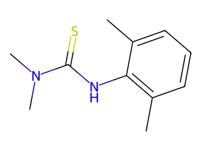 3-(2,6-Dimethylphenyl)-1,1-dimethylthiourea structure